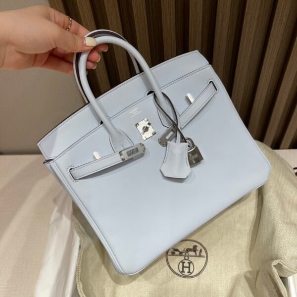 【I’m Birkin Bags】 Hermes Birkin 25cm swift T0 Blue Brume SHW Full Handmade