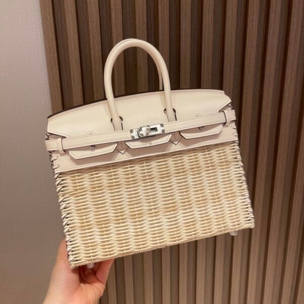 【I’m Birkin Bags】 Hermes Birkin Picnic i2 Nata Straw plaited article SHW Full Handmade