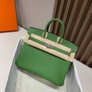 【I’m Birkin Bags】 Hermes Birkin 25CM 6G Pelouse SHW Full Handmade