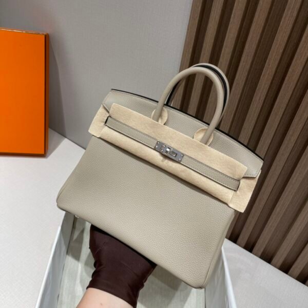 【I’m Birkin Bags】 Hermes Birkin 25CM 81 Gris Tourterelle SHW Full Handmade