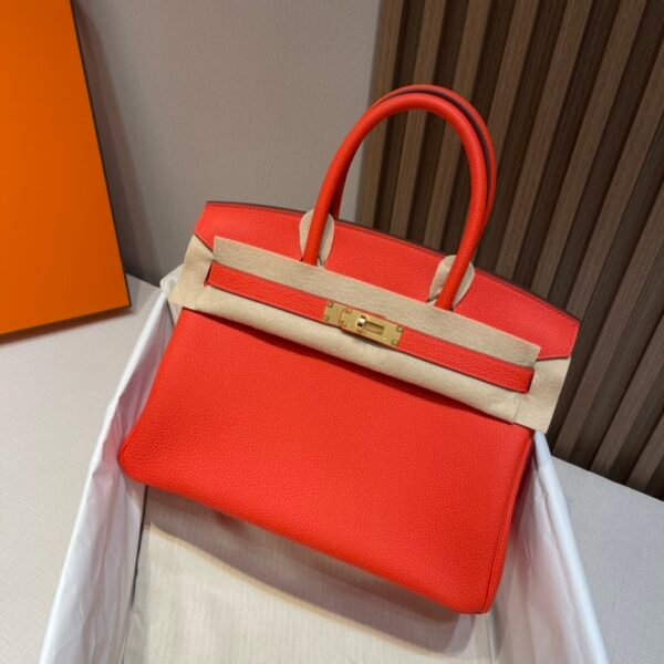 【I’m Birkin Bags】 Hermes Birkin 30CM 9J Feu Dream Bag Full Handmade